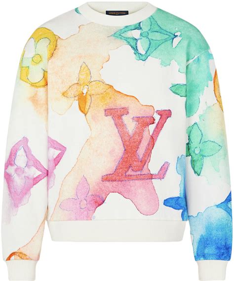 lv monogram watercolor